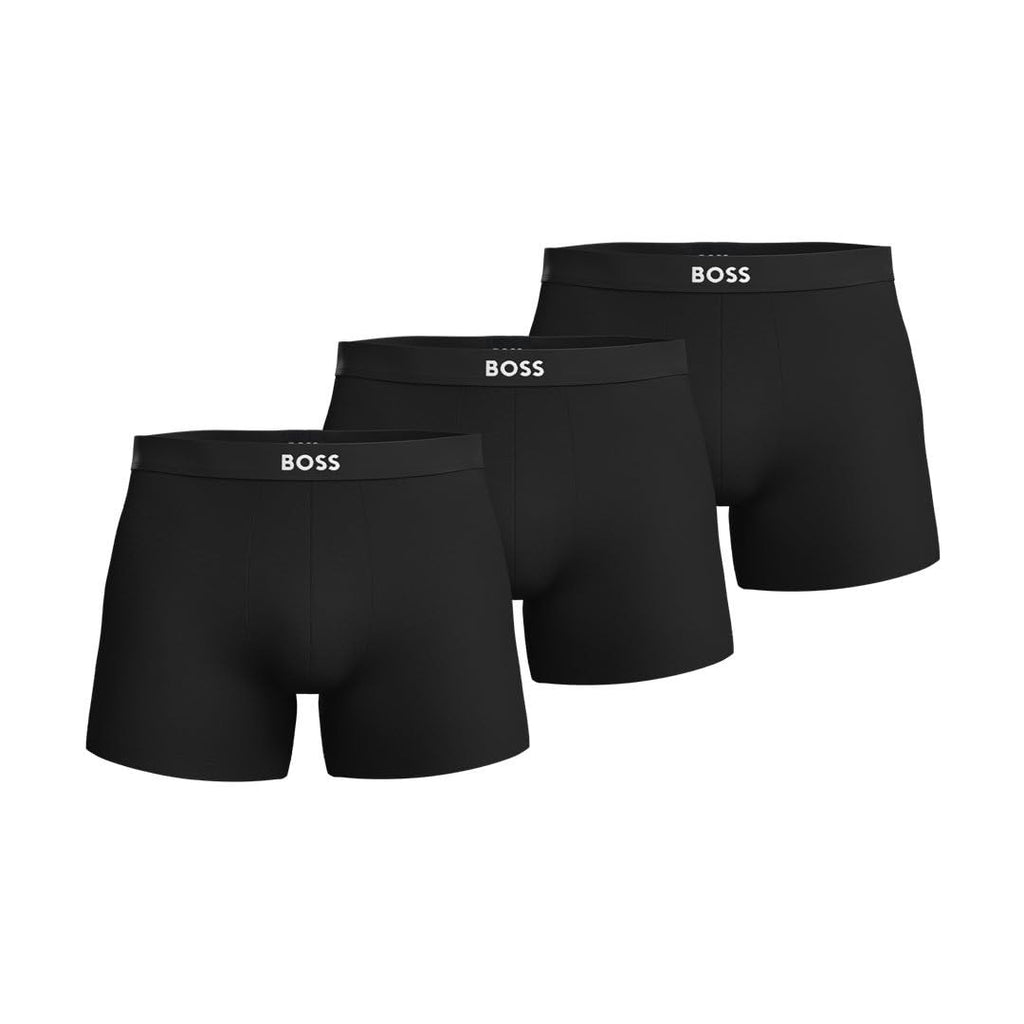 BOSS, 3-Pack Logo Icon Boxer Brief, black carbon, XXL
