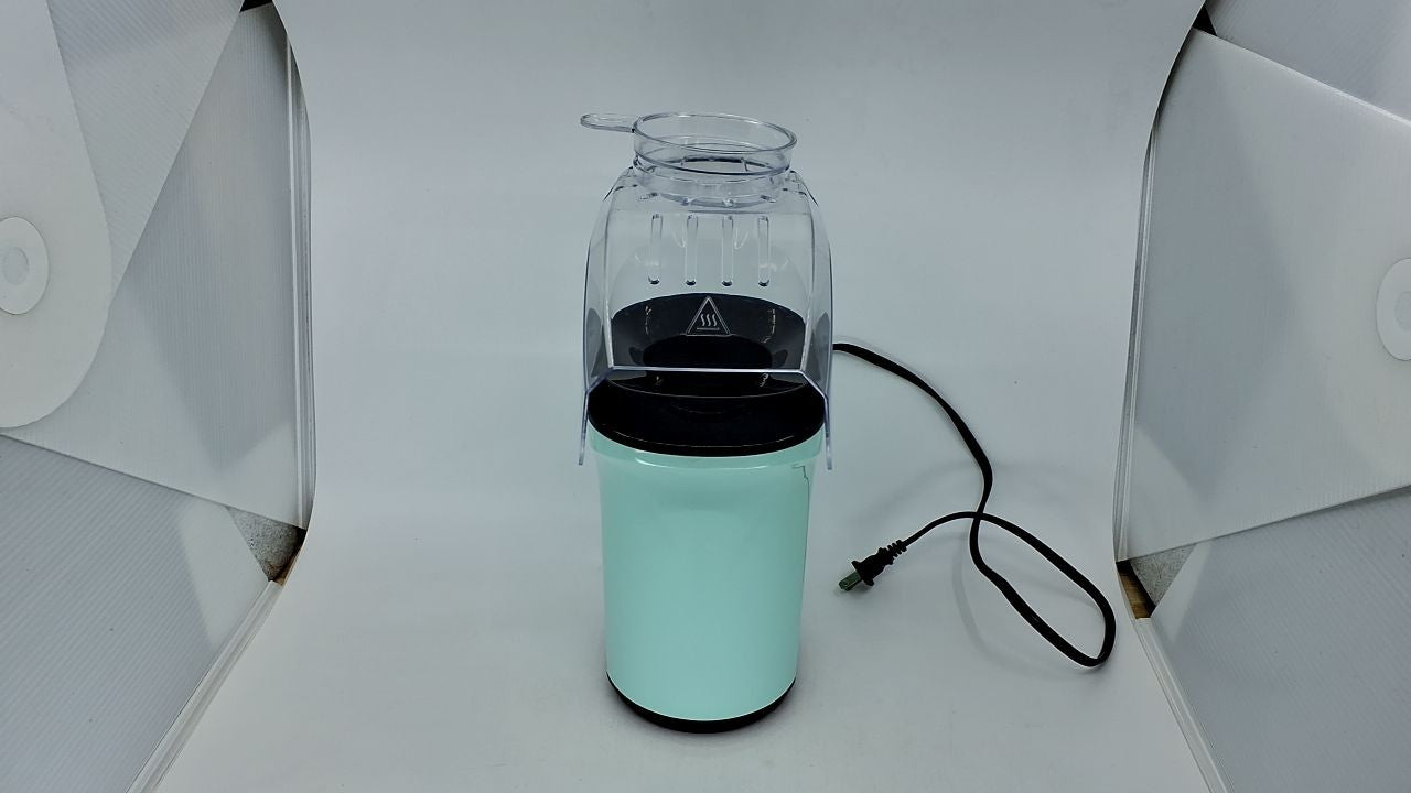 DASH Popcorn Maker 16 Cups Aqua Hot Air Popping Machine w/ Measuring Cup