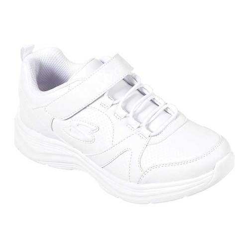 SKECHERS Kids Glimmer Kicks 81445L White 4.5 Big Kid Sneakers