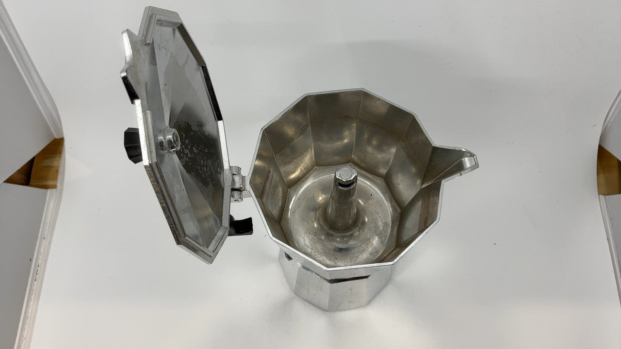 Primula 12-Cup Moka Pot Espresso Maker, Stovetop Coffee Maker, Silver