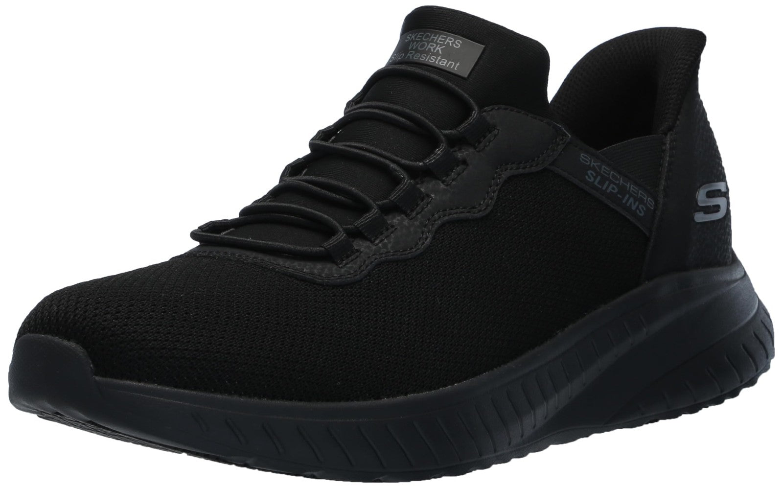 Men's Skechers Hands Free Slip Ins, Black, Size 11.5, Work Shoe