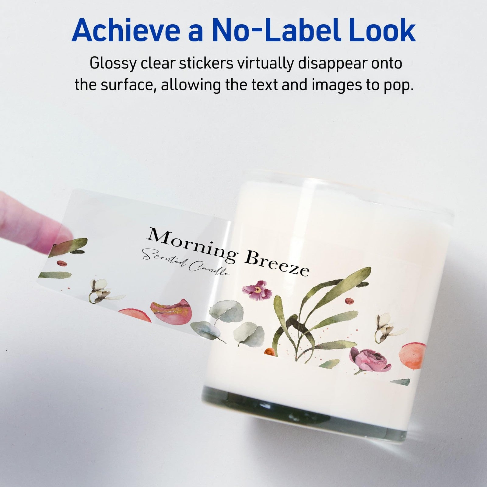 Avery 8.5x11 Glossy Clear Sticker Paper, 7 Sheets, Permanent Adhesive