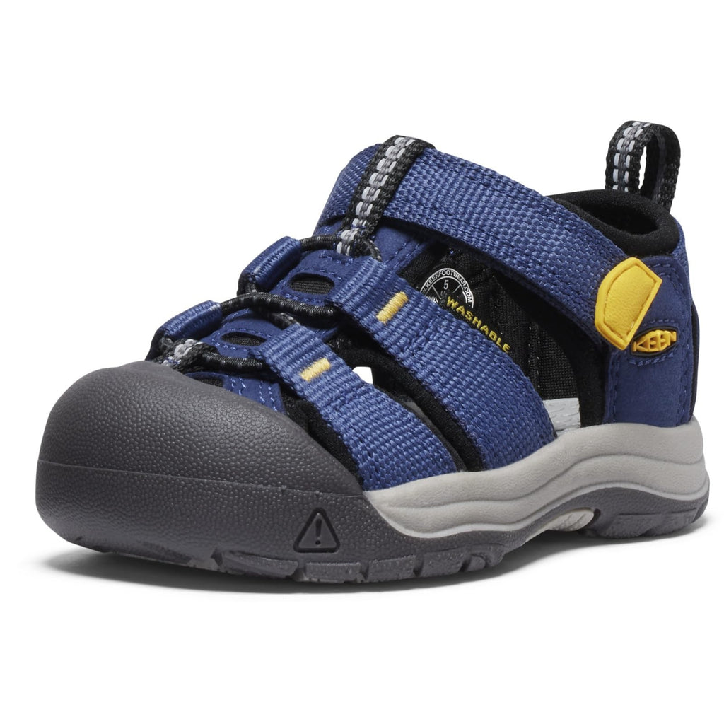 KEEN Newport H2 Closed Toe Sandals 11 Little Kid Navy/Yellow