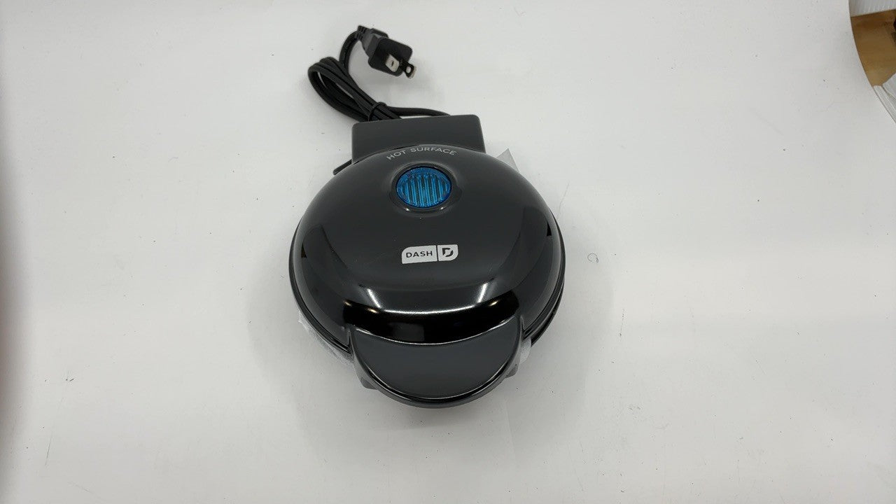 DASH Mini Waffle Maker 4in Nonstick Black Waffle Iron w/ Recipe Guide