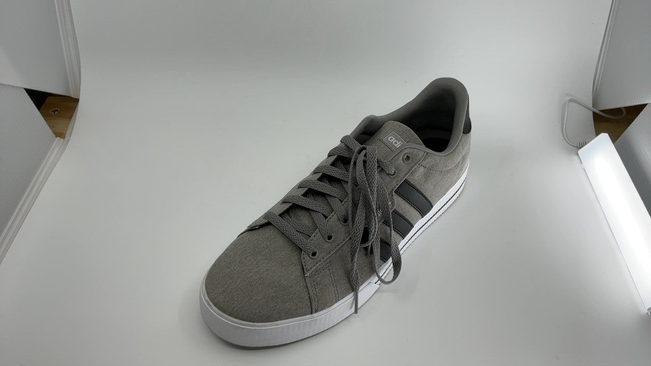 adidas Men's Daily 3.0 Skate Shoe, Dove Grey/Core Black/Cloud White, 12