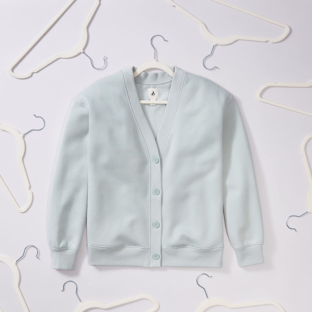 50 Slim Velvet Clothes Hangers, Non-Slip, Ivory/Silver