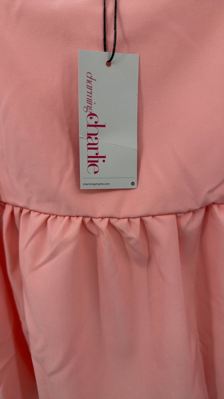 Smocked Square Neck Flounce Sleeve Blouse