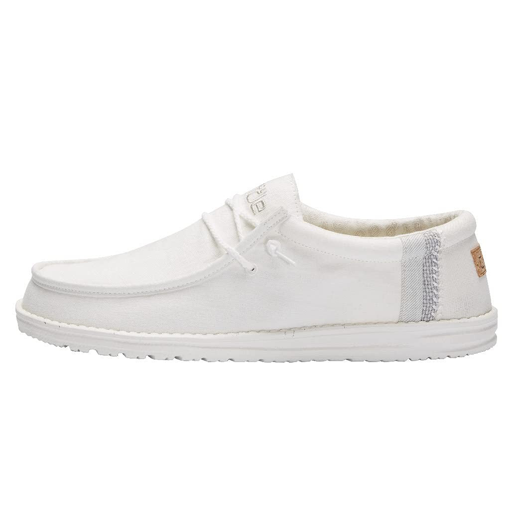 Hey Dude Wally Linen Loafers Natural White Size 13 Men's Shoes