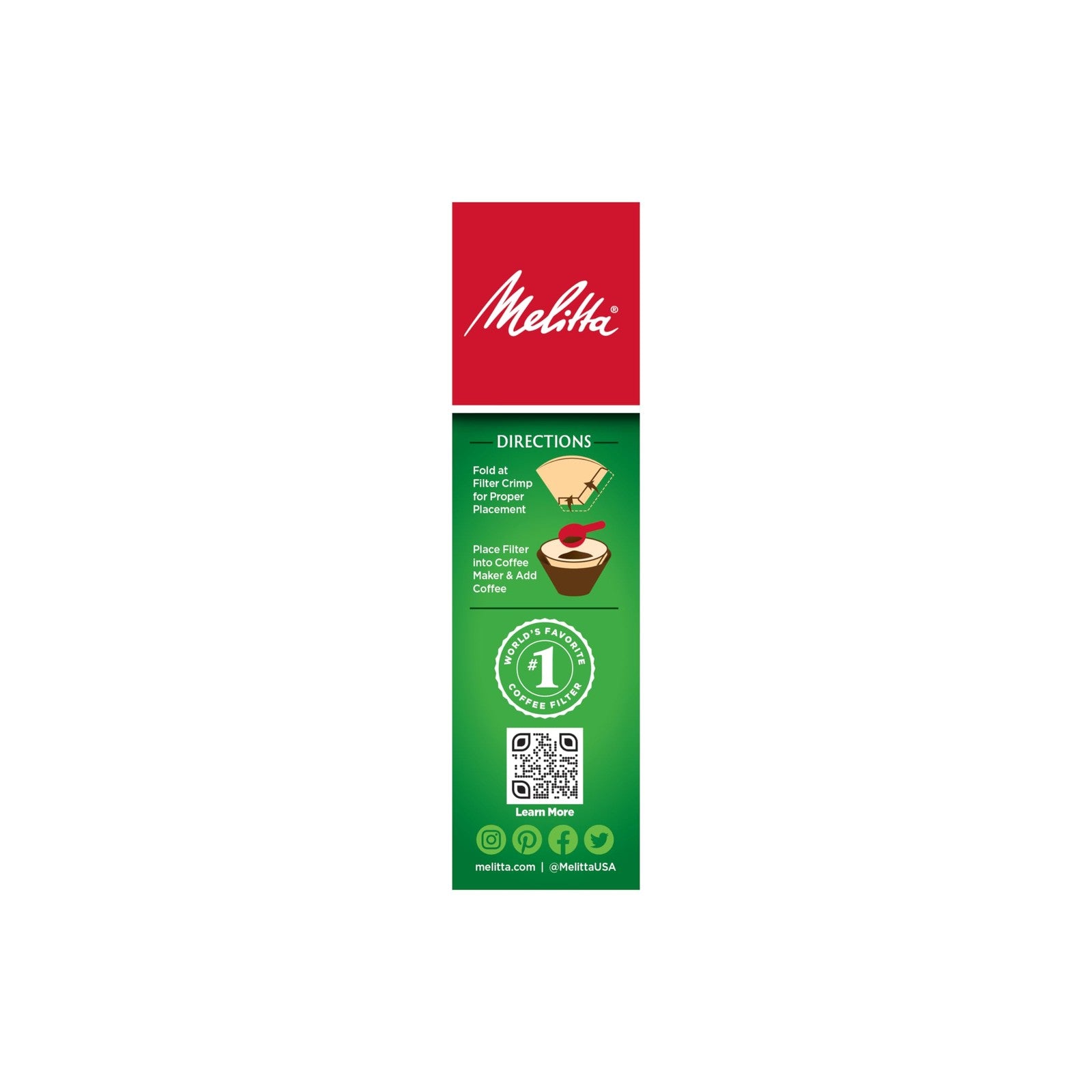 Unbleached Melitta #4 Cone Coffee Filters, 100 Total Filters