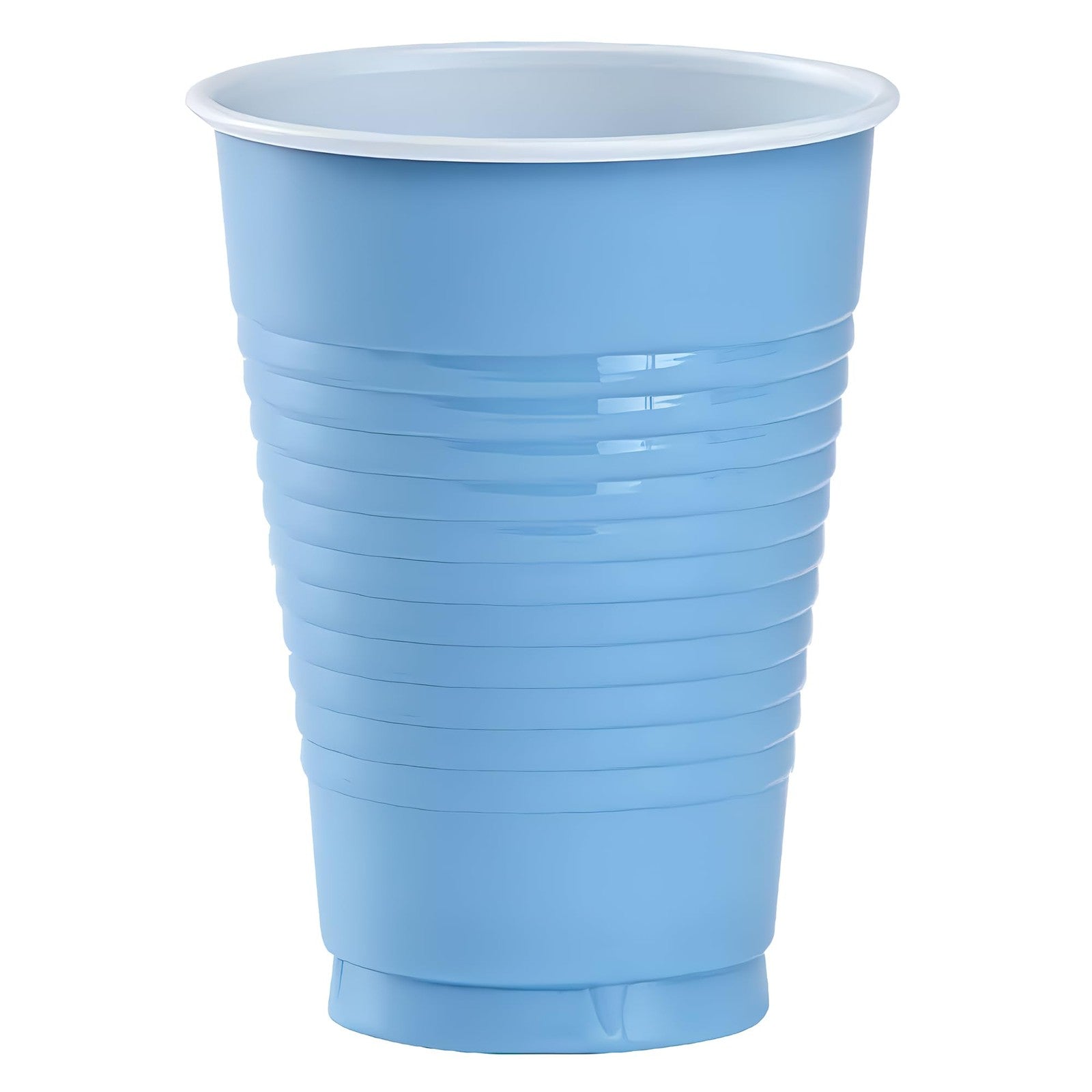 Light Blue Plastic Party Cups 12 Oz, 20 Count - Durable & Disposable