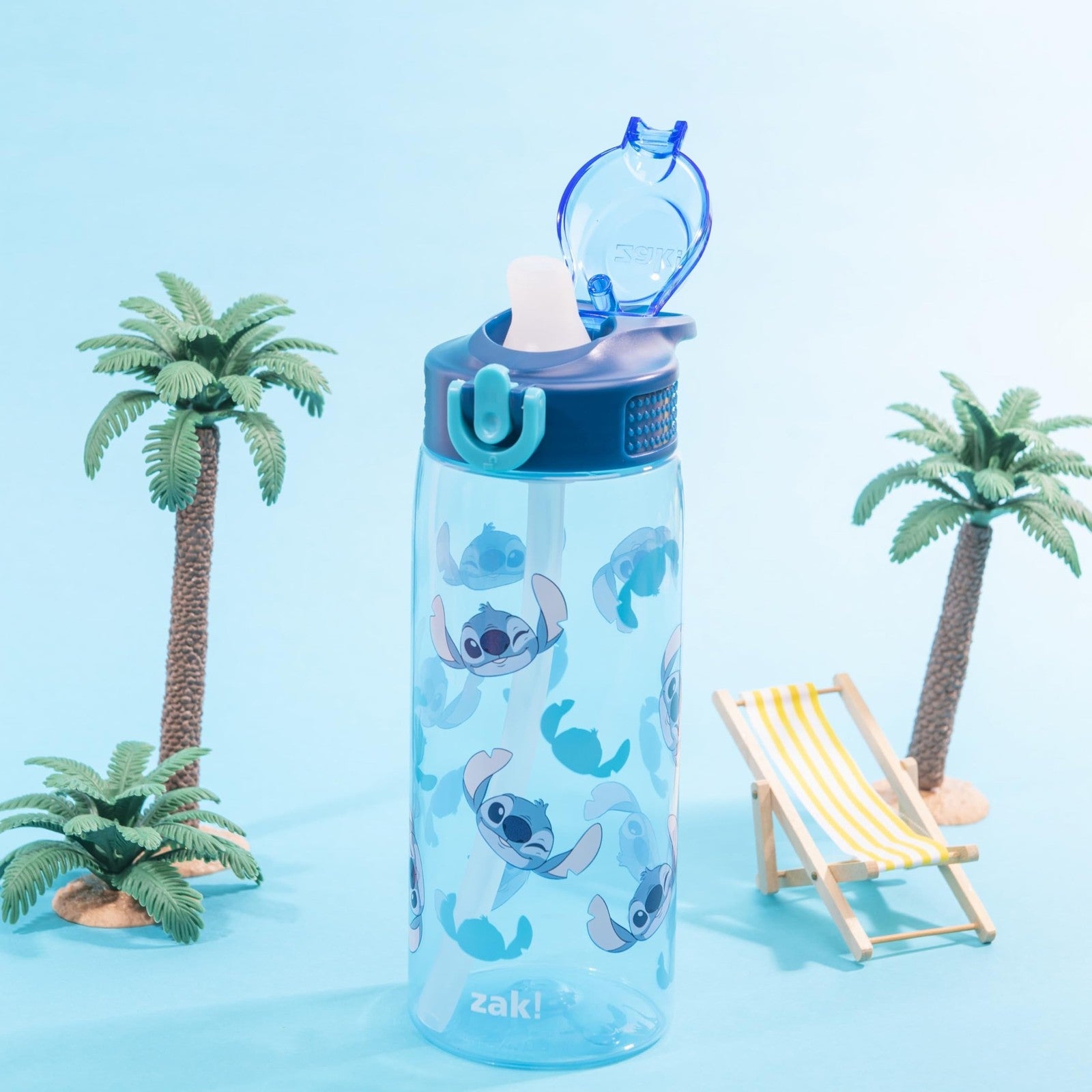 Zak Designs 25oz Disney Water Bottle - Stitch, Leak-Proof & Portable
