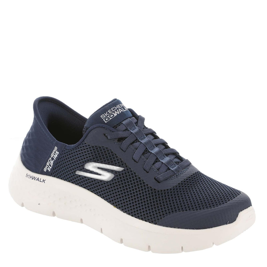 Skechers Women's Go Walk Flex Slip-Ins, Athletic Mesh, Navy/White, 8.5