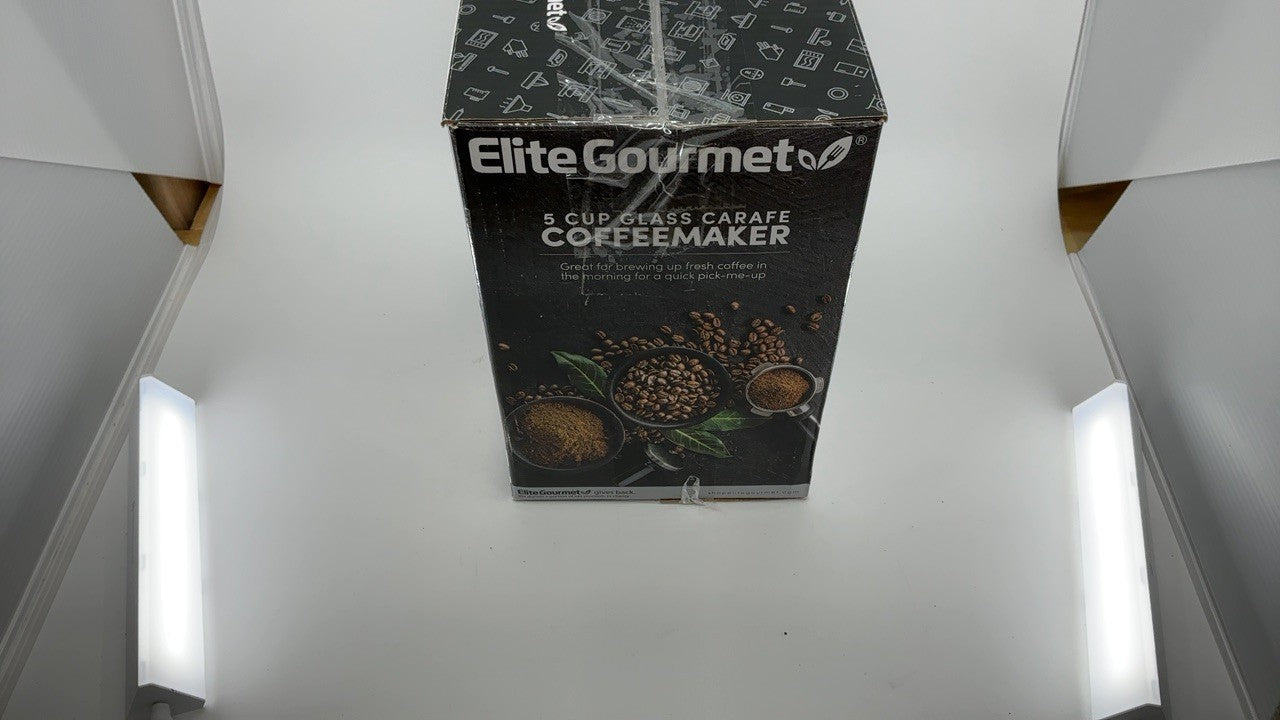 Automatic 5-Cup Coffee Maker w/ Reusable Filter & Water Level Indicator