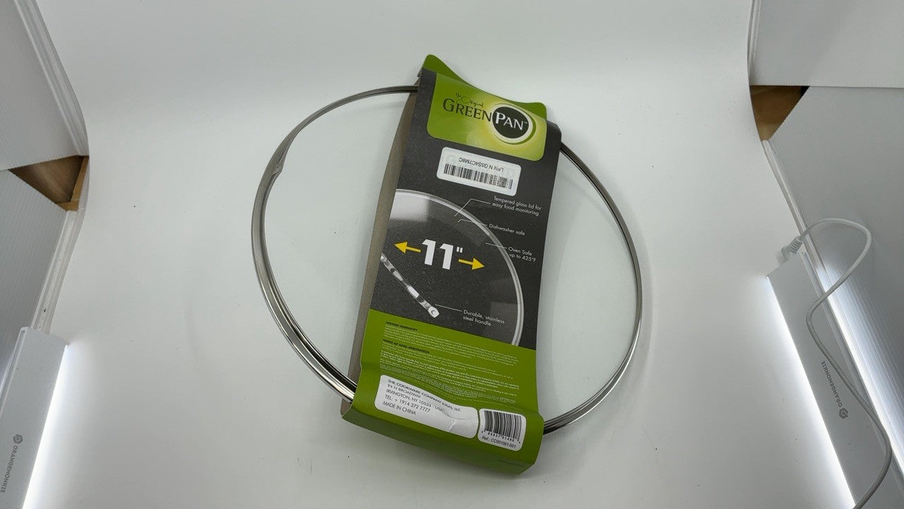 GreenPan Glass Lid with Stainless Steel Handle, 11"
