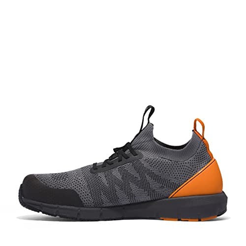 Timberland PRO Men's Radius Knit Safety Toe Slip-On Work Shoe 9M Grey/Orange