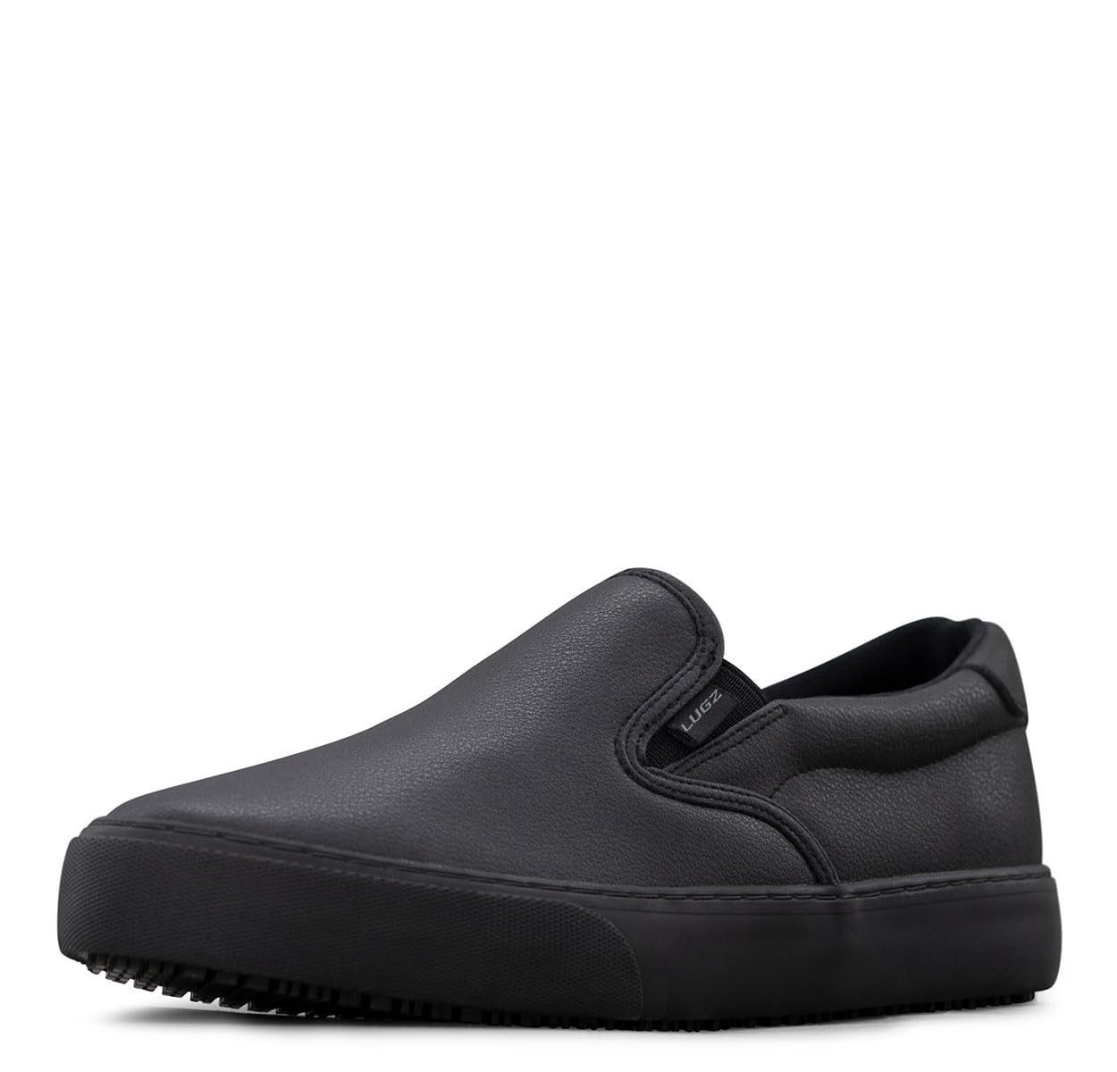 Lugz Men's Clipper Slip-Resistant Work Shoe, Black, 12 W US
