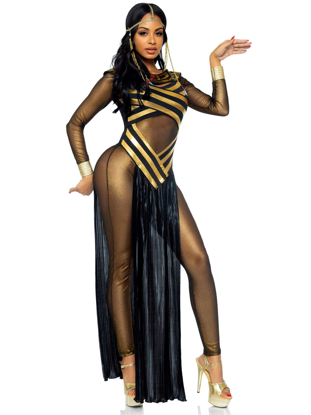 Leg Avenue Women's Costume, Gold/Black, Large