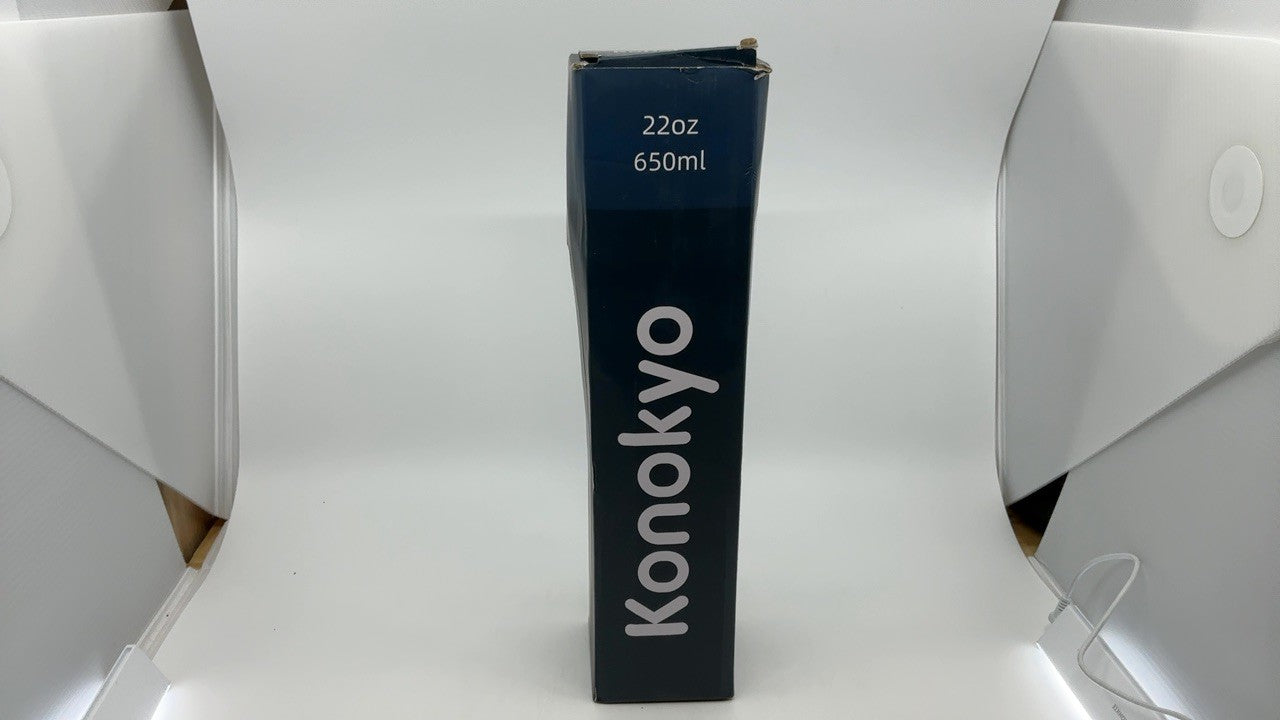 22oz Stainless Steel Insulated Water Bottle w/ 3 Lids, Turquoise