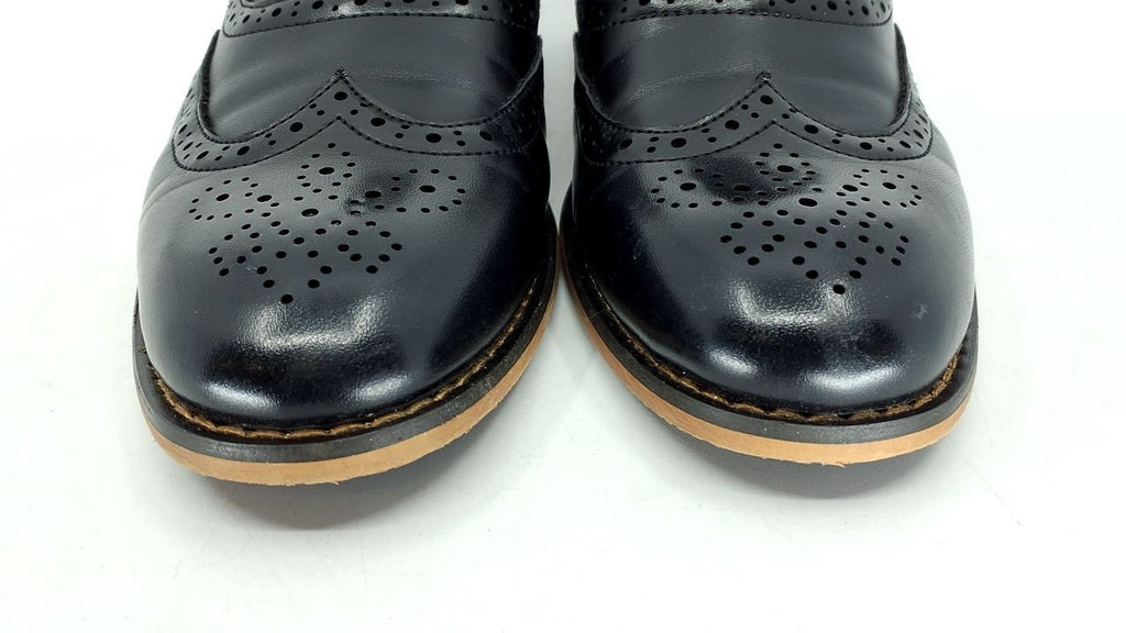 Stacy Adams Boy's Dunbar Wingtip Oxford Shoe, Black, 3 M US Big Kid