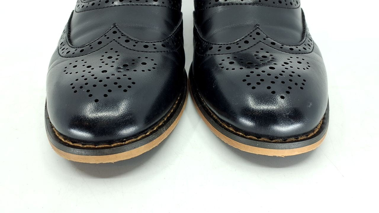 Stacy Adams Boy's Dunbar Wingtip Oxford Shoe, Black, 3 M US Big Kid