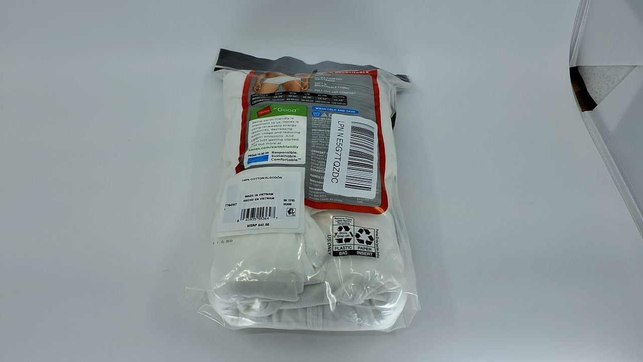 Hanes Comfortflex Waistband Briefs, White 7 Pack, Large