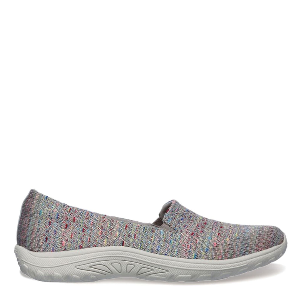 Skechers Reggae Fest Wicker Knit Slip On Loafers, Taupe, Women's Size 7