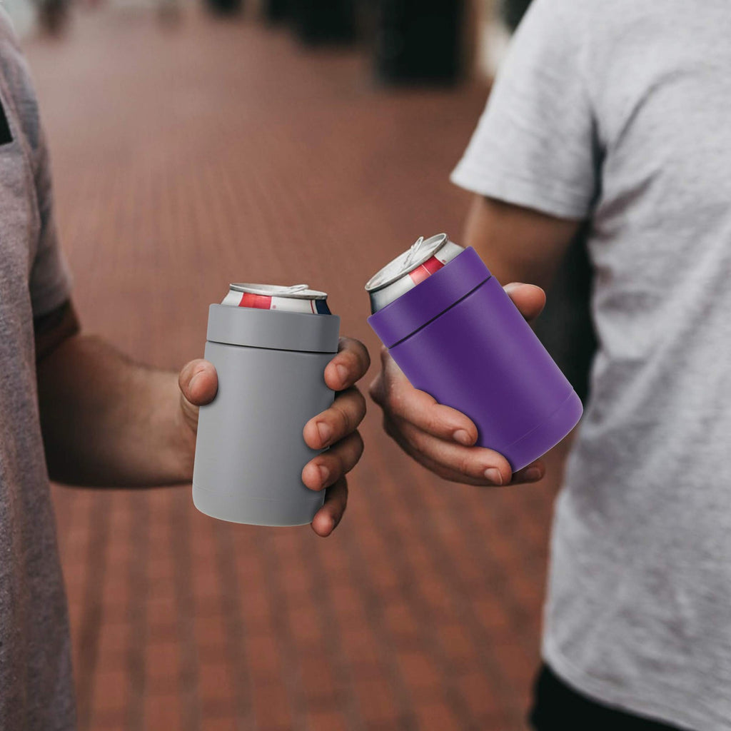 12 oz Stainless Steel Vacuum Insulated Can Cooler - Purple
