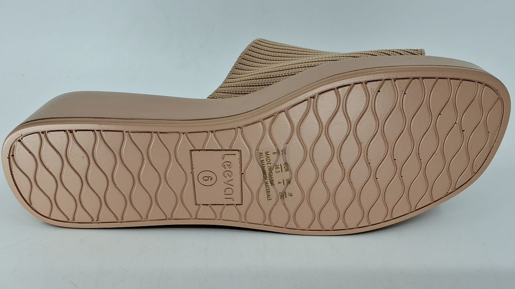 Comfy Pink Platform Slides W/ Soft Foam, Size 6 - Women's Backless Sandals