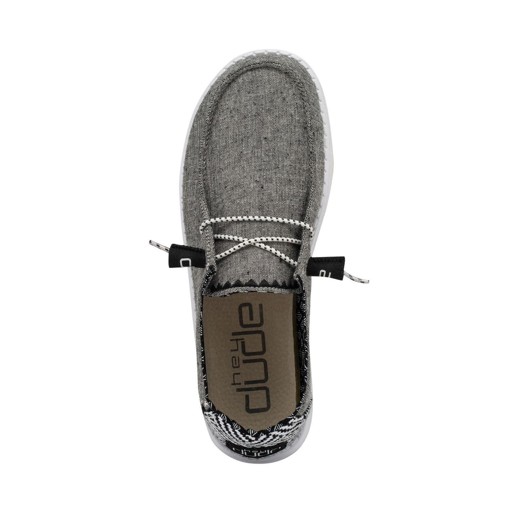 HEYDUDE Women's Wendy Chambray Woven Onyx Size 9