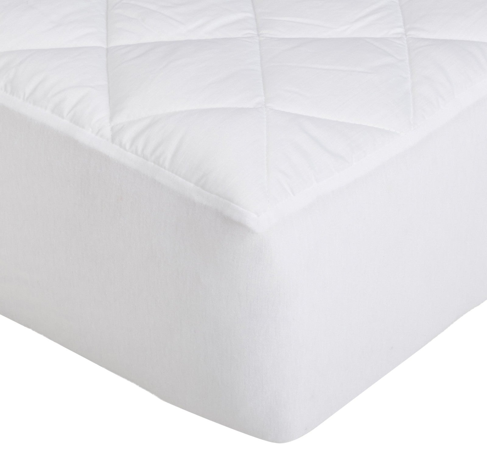 Full Size Quilted Mattress Topper Pad, 18 In Deep, Hypoallergenic, White
