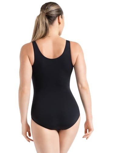 Capezio Women's Classic V-Neck Camisole Leotard, Black, Medium