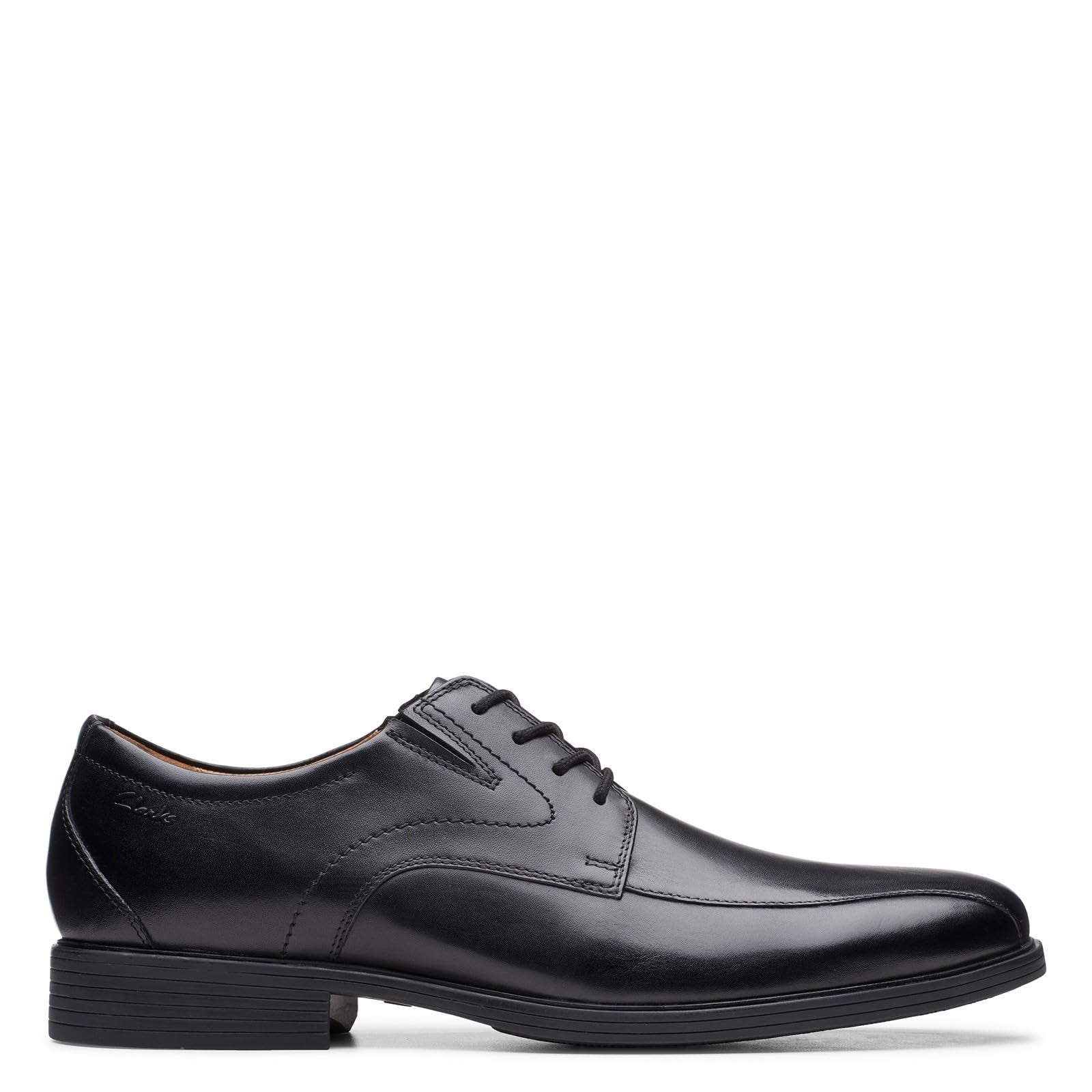 Clarks mens Whiddon Pace Oxford, Black Leather, 10 US