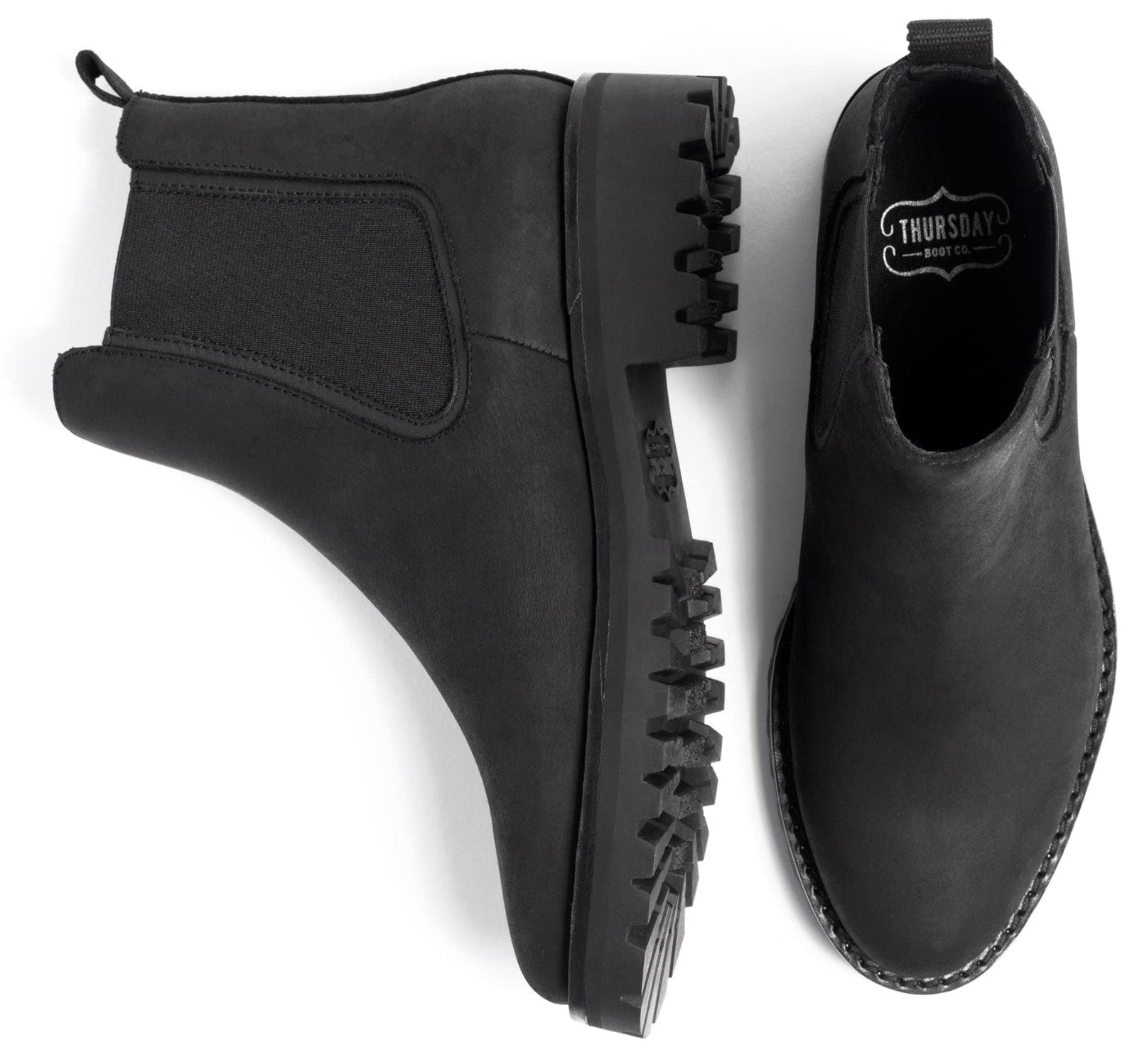 Legend Rugged Chelsea Boots, Black Matte, Women's Size 9