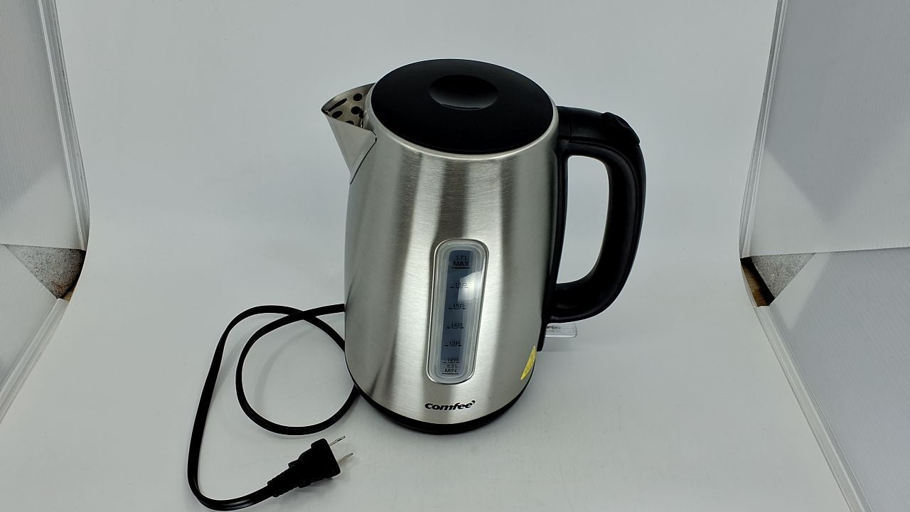 Cordless 1.7L Electric Kettle, Stainless Steel, Fast Boil, Auto Shut-Off