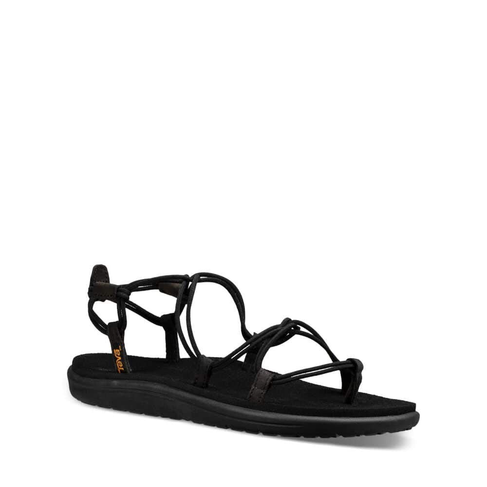 Teva womens Voya Infinity Sandal, Black, 11 US