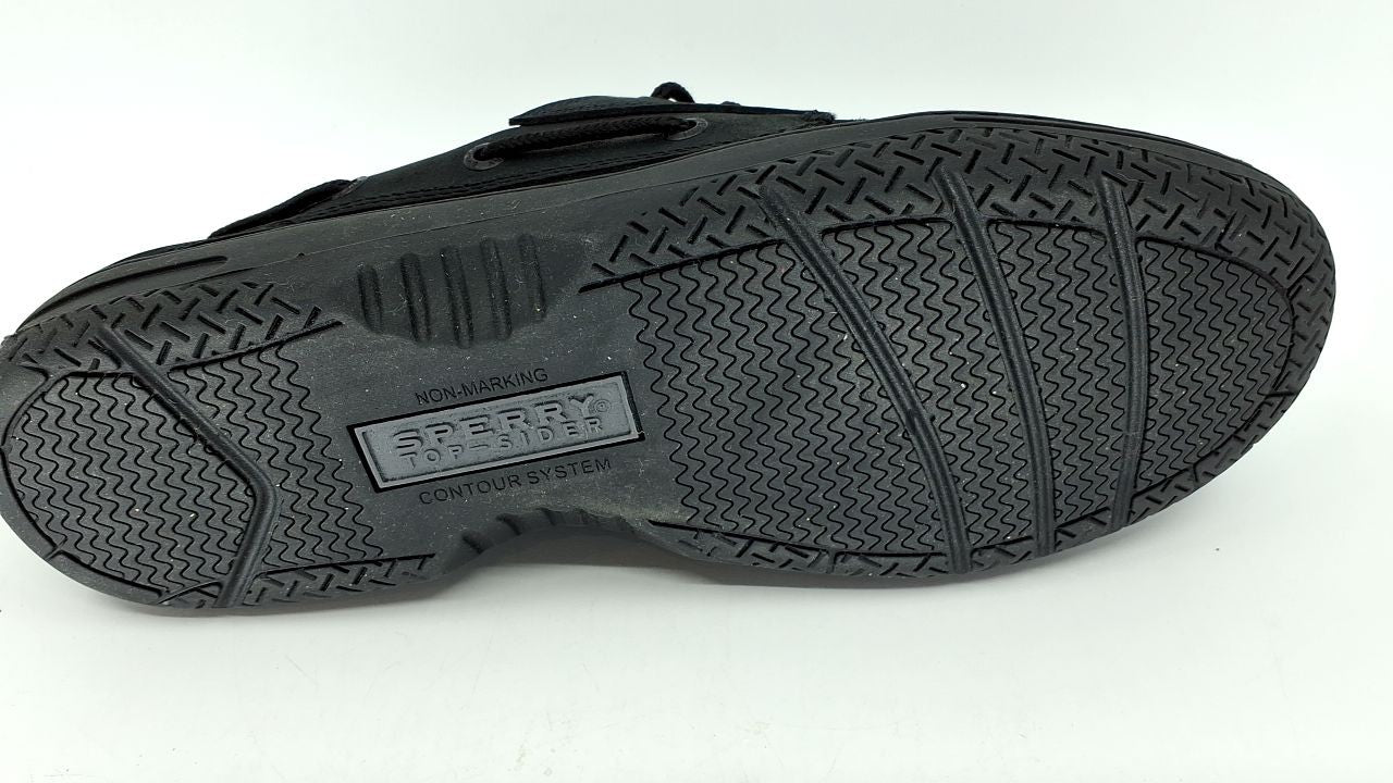 Sperry Men's Billfish 3-Eye Boat Shoe Black 9.5 Wide