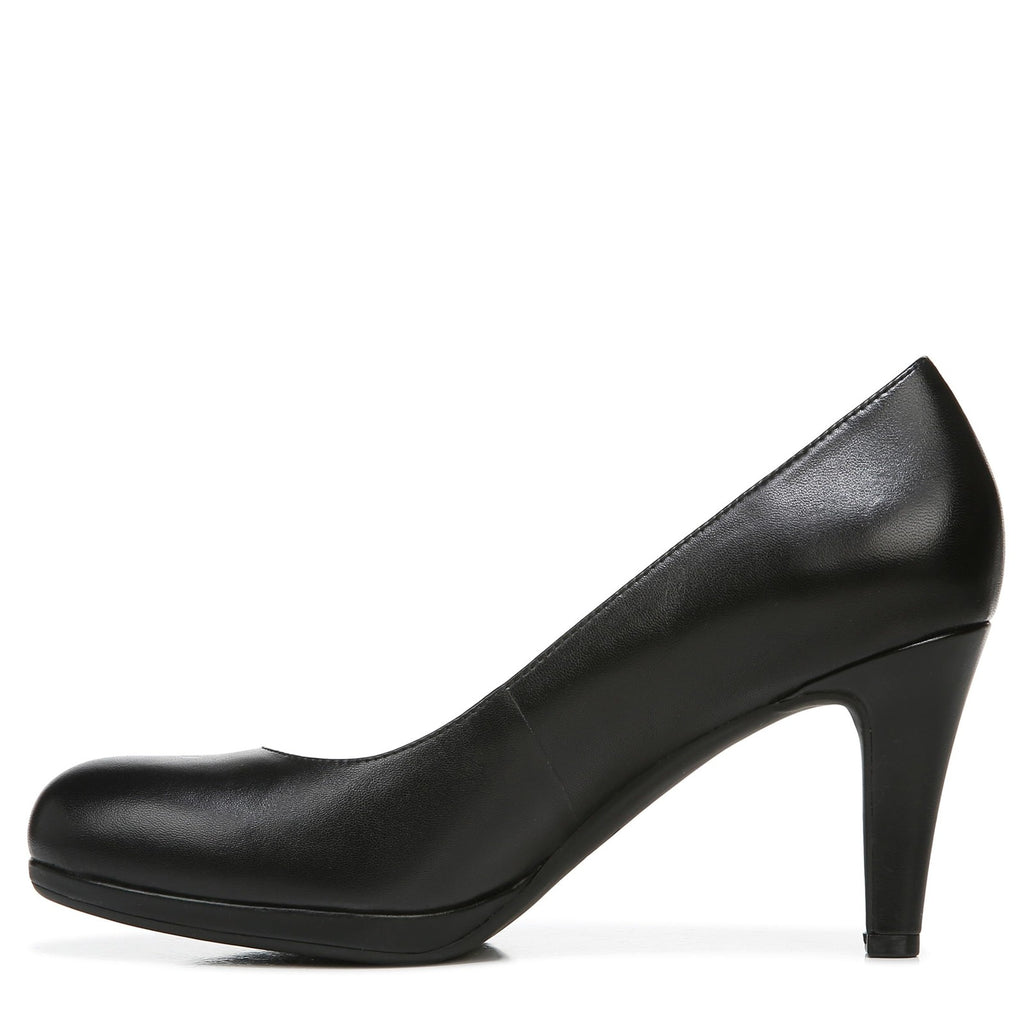 Naturalizer Womens Michelle Pump Black Leather 10 W