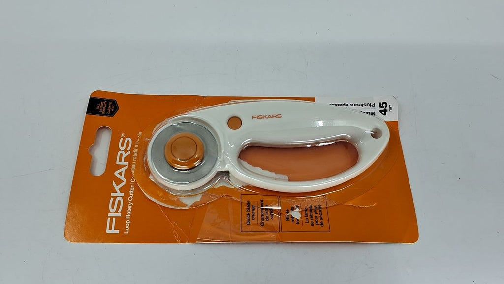Fiskars 45mm Rotary Cutter, Premium Steel Blade for Crafts & Sewing