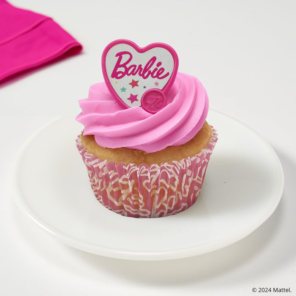 Pink Barbie Cupcake Liners 1.8in Greaseproof Paper, 48 Count