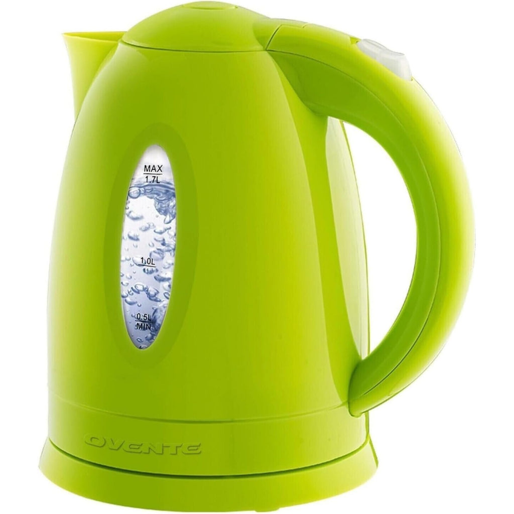 1.7L OVENTE Electric Kettle, Auto Shut-Off, Boil-Dry Protection, Green