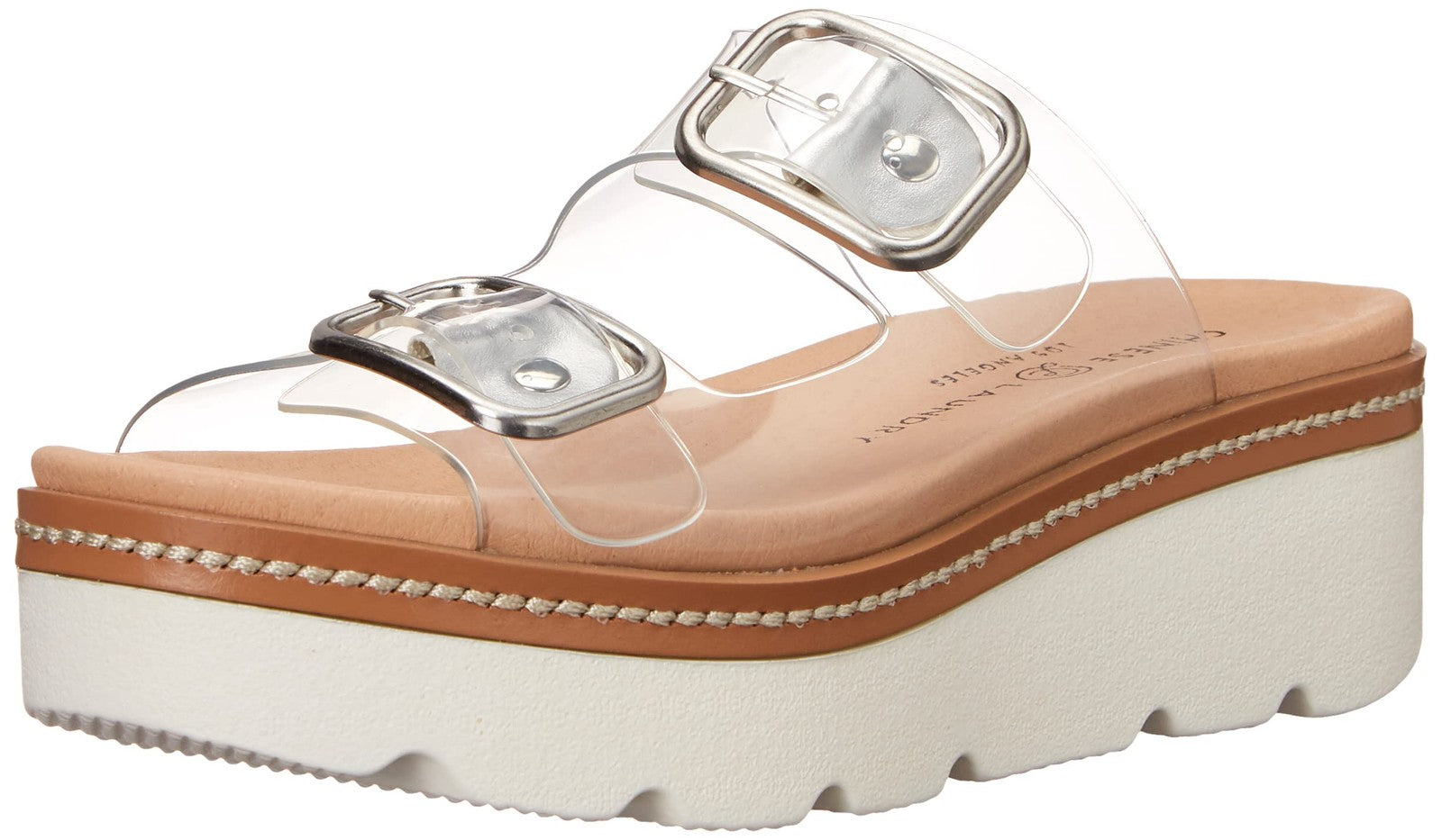 Chinese Laundry Women's SURFS UP Sandal, Clear, 8.5 US M