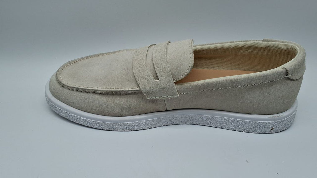 Lacoste Men's Cochet Loafer, Off White/White, 7.5