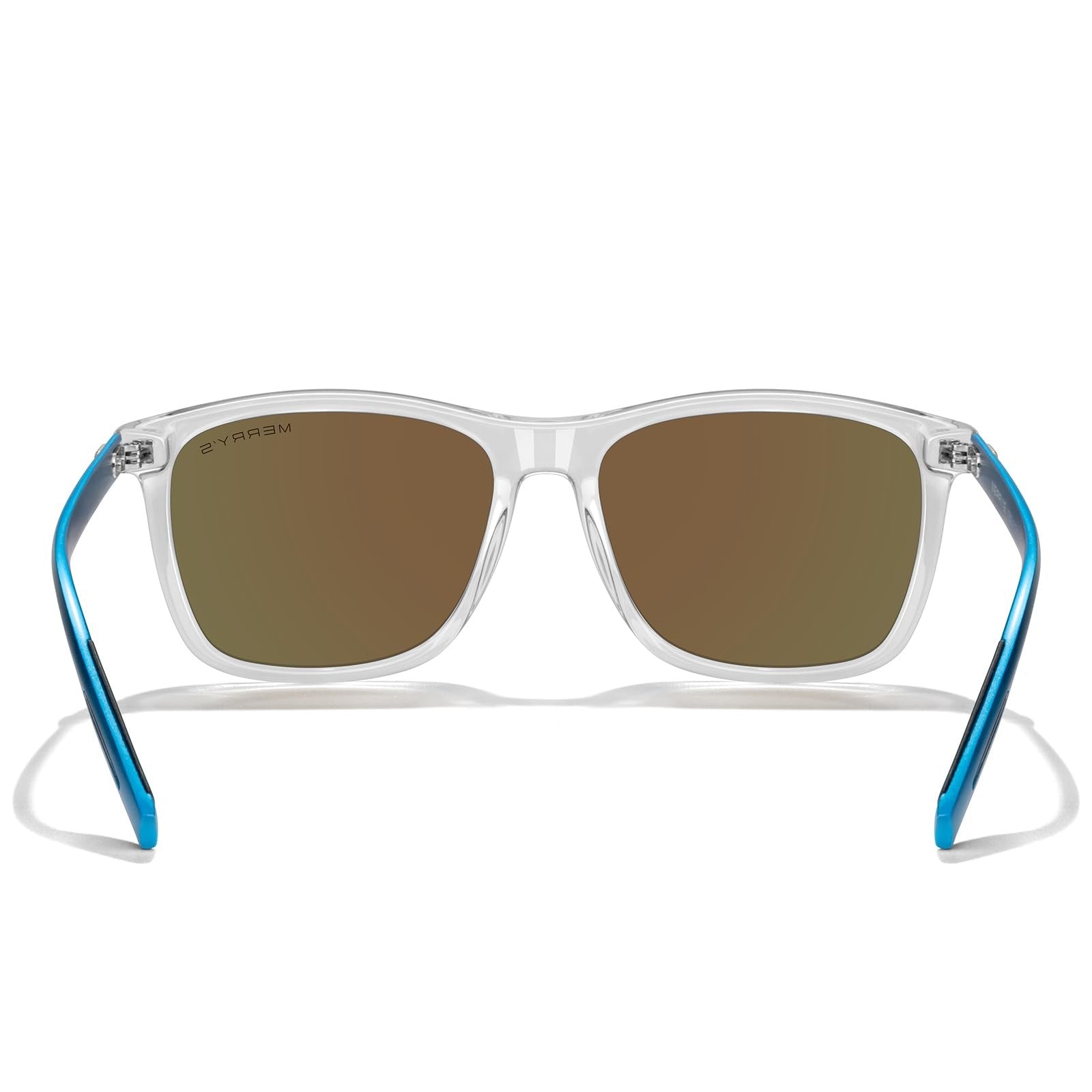 Unisex Polarized Aluminum Sunglasses Blue Mirror Lens Vintage Style