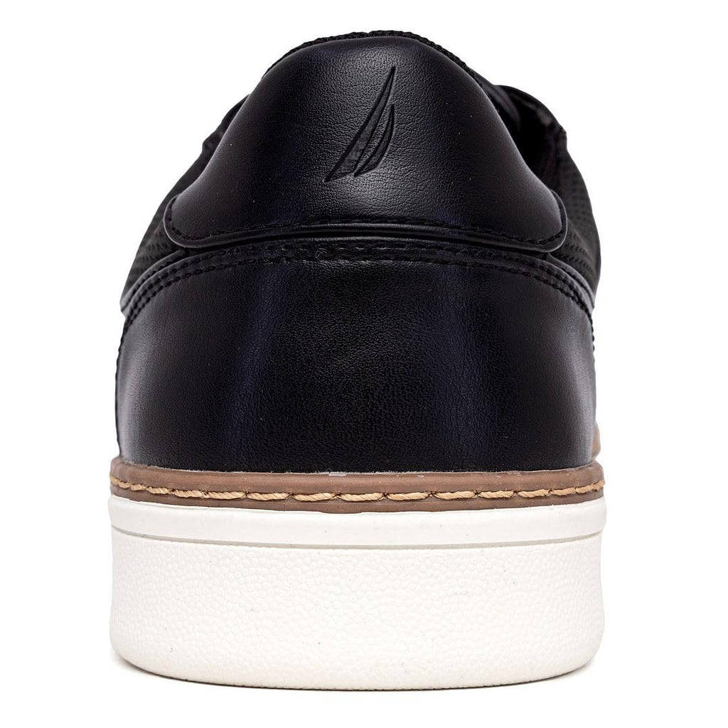 Nautica Men's Lace-Up Fashion Sneakers Black-Turvo Size 10