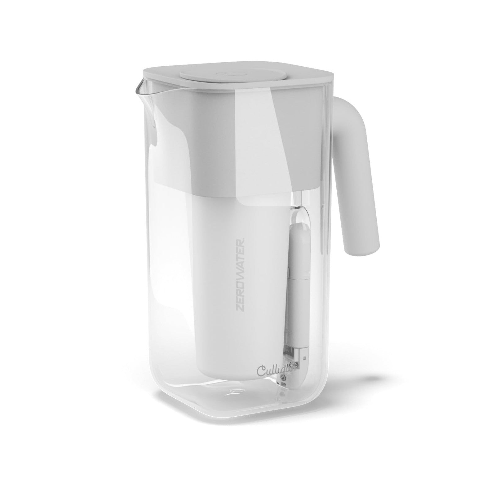 Culligan ZEROP08 8-Cup Water Filter Pitcher w/ Built-In TDS Meter