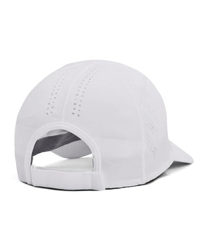 Men's Iso-Chill Launch Run Cap, White/Reflective, One Size Fits Most