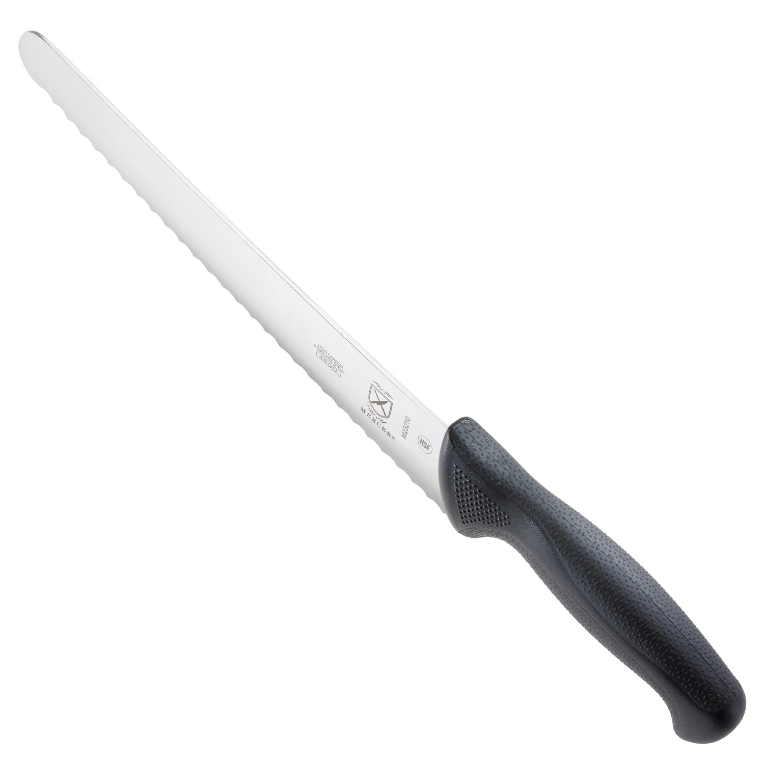 Mercer Culinary 10" Bread Knife, Wavy Edge, Ergonomic Black Handle