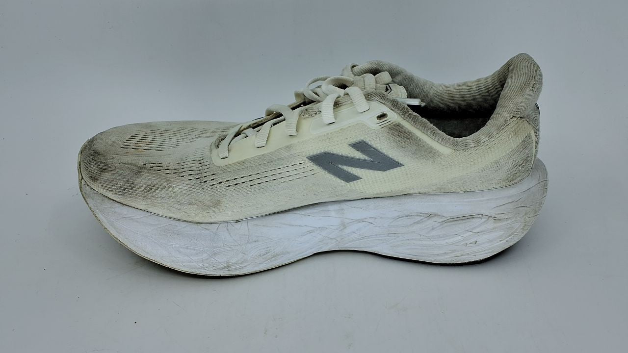 Men's Fresh Foam X 1080 V14 Running Shoe 8 M White/Silver Metallic/Sea Salt