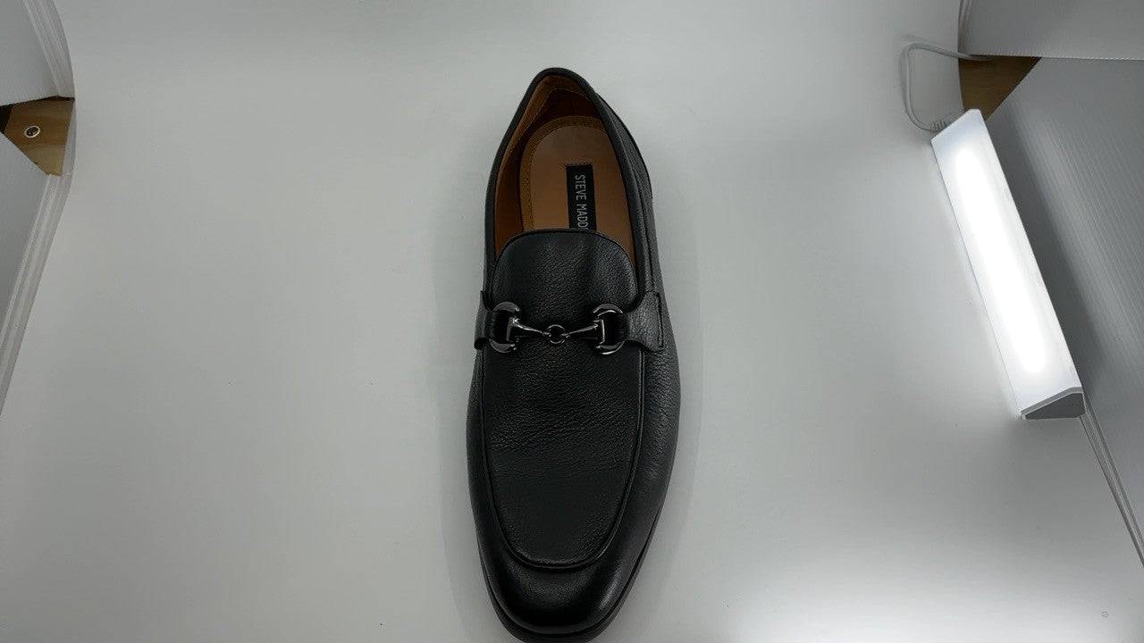 Steve Madden Men's JAYSHAN Loafer, Black, 11