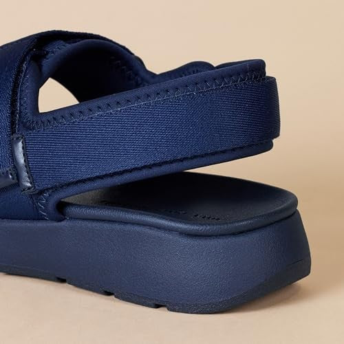 Amazon Essentials Men's Adjustable Triple Strap Sandal, Navy, 11